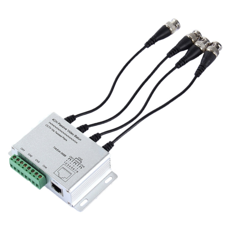 4 CH UTP Passive Video Balun , CCTV Via Twisted Pairs, 4 CH UTP 4 CH UTP Passive Video Balun , CCTV Via Twisted Pairs, 4 CH UTP